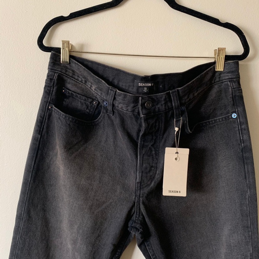Yeezy Season 6 Black/Brown Denim Jeans